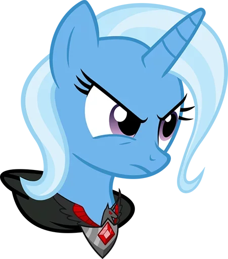 Telegram Sticker «Blue Pony» 😛
