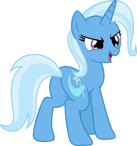 Стикер Telegram «Blue Pony» 😝