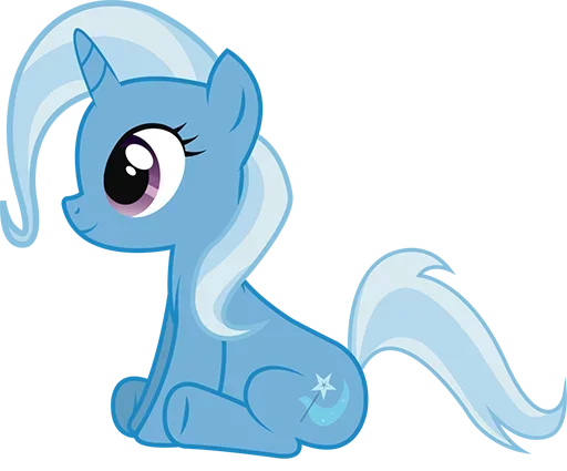 Blue Pony emoji ☺️