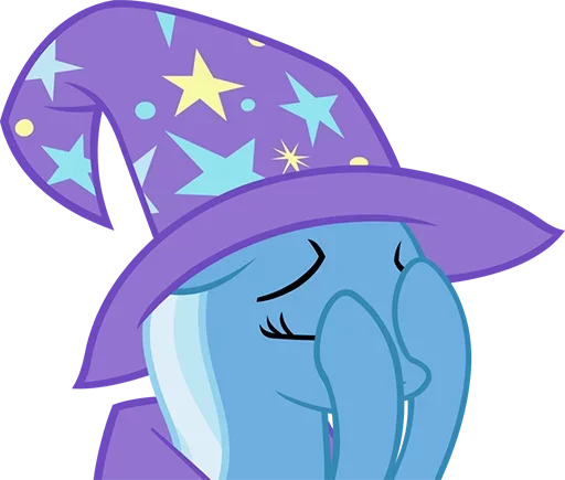 Blue Pony emoji 😗
