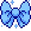 Blue Random Emoji emoji 🎀