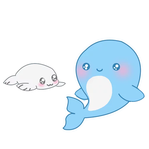 Telegram Sticker «Blue Whale Challenge» 👊