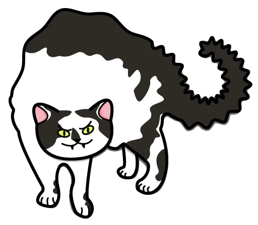 Bo-Bo Cat sticker 😡