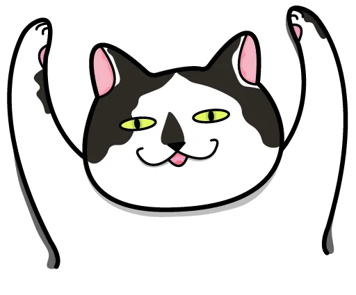 Стікер Telegram «Bo-Bo Cat» 🙌