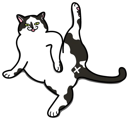 Telegram Sticker «Bo-Bo Cat» ☝️