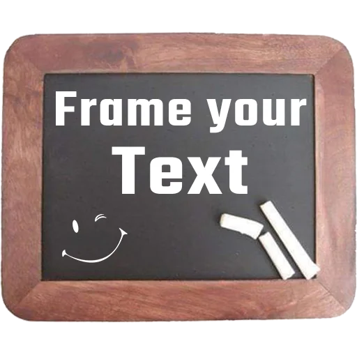 Frame your Text  sticker 🖼