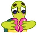 Bobby the Turtle emoji 💔