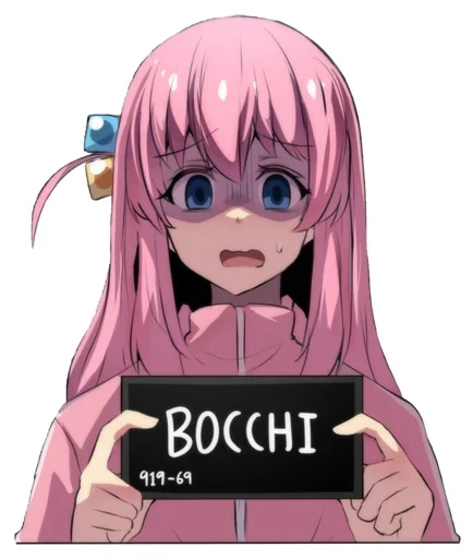 Telegram stiker «Bocchi chan» 😍