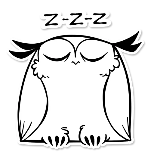 Стикер Boggart Owl 😴