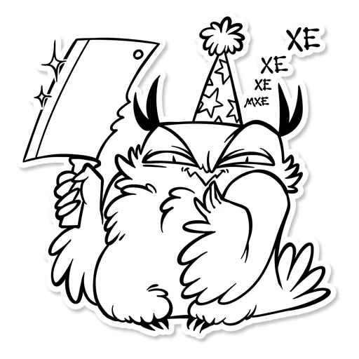 Telegram stiker «Boggart Owl» 🔪