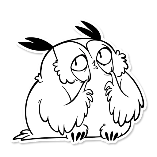 Стикер Telegram «Boggart Owl» 