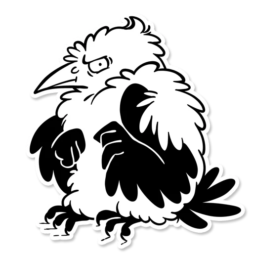 Telegram Sticker «Boggart Owl» 💨