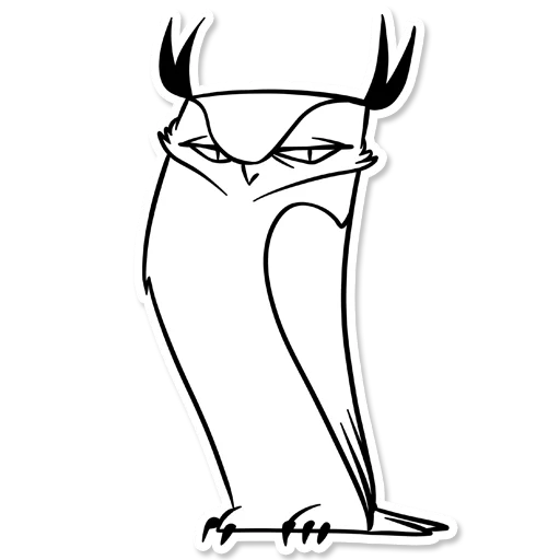 Стікер Telegram «Boggart Owl» 