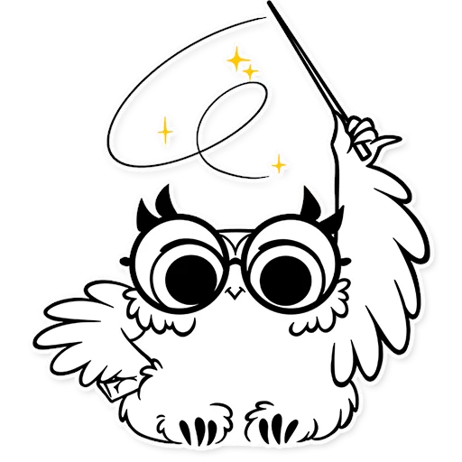 Boggart Owl stiker ✨