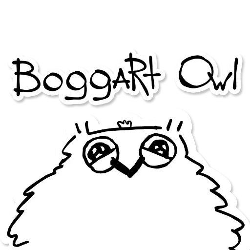 Telegram Sticker «Boggart Owl» ®