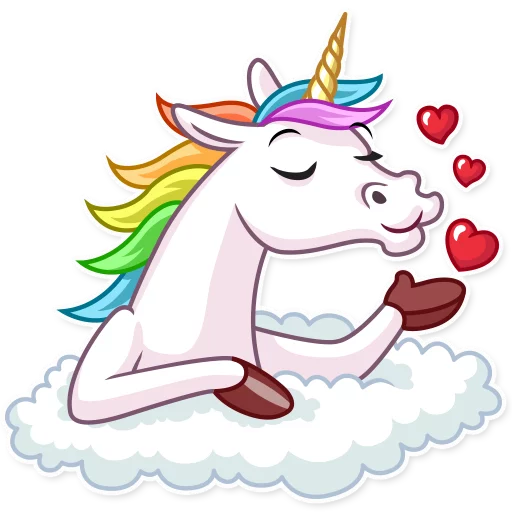 Стікер Telegram «Unicorn» 😘