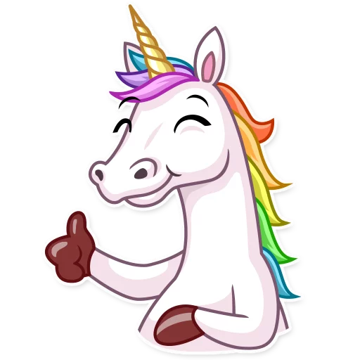 Telegram Sticker «Unicorn» 👍
