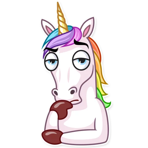 Unicorn sticker 🤔