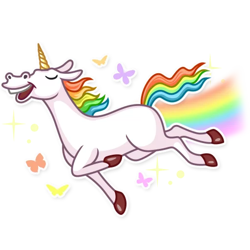 Telegram stiker «Unicorn» 