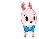 Эмодзи телеграм Bowtie Bunny