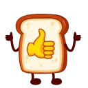 Bread Toast stiker 👍