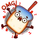 Bread Toast emoji 😨