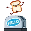 Bread Toast stiker 👋