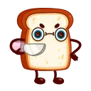 Эмодзи Bread Toast 😠