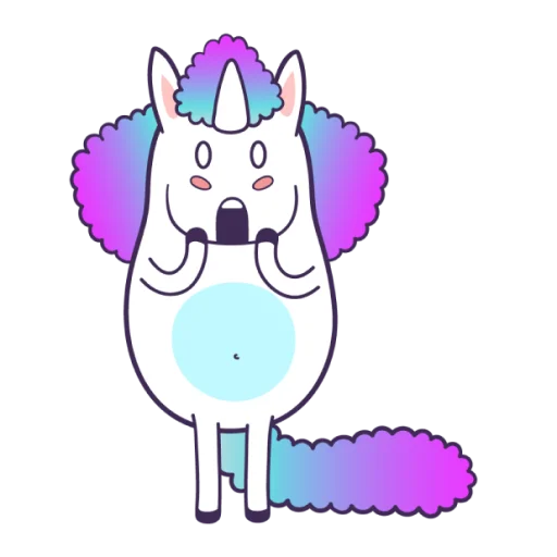 Telegram Sticker «Bright Unicorns» 😱