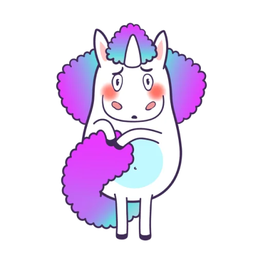 Telegram Sticker «Bright Unicorns» ☺️