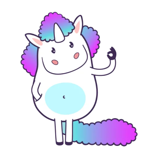 Telegram Sticker «Bright Unicorns» 👌