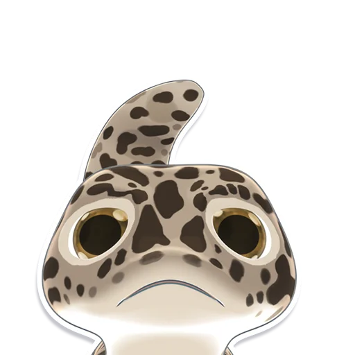 Bruce the Leopard Gecko emoji 😢