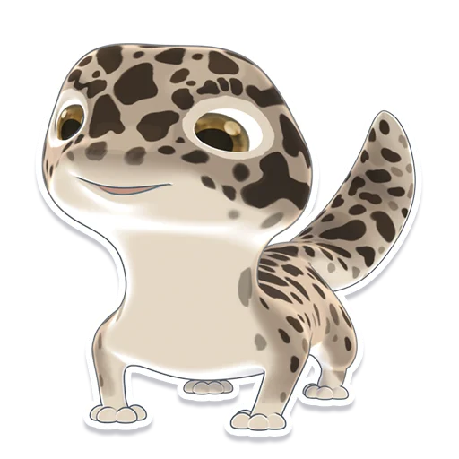 Стикер Telegram «Bruce the Leopard Gecko» 😊