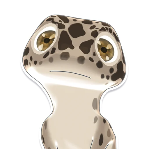 Telegram Sticker «Bruce the Leopard Gecko» 😦