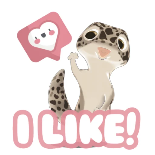 Эмодзи Bruce the Leopard Gecko 👍