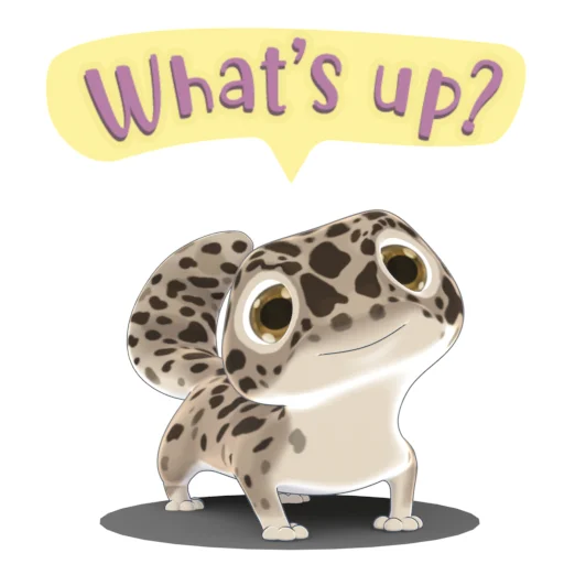 Bruce the Leopard Gecko emoji 🙃