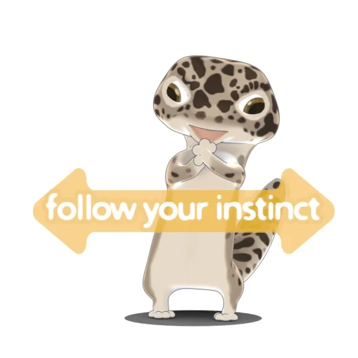 Bruce the Leopard Gecko sticker ↔️