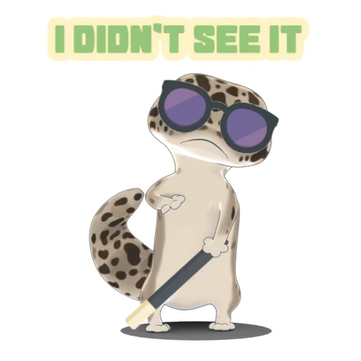 Bruce the Leopard Gecko emoji 👓