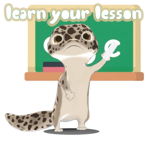 Telegram Sticker «Bruce the Leopard Gecko» 🌥