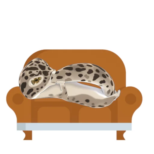 Bruce the Leopard Gecko emoji 🛋