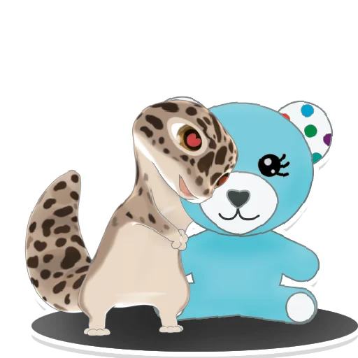 Telegram stiker «Bruce the Leopard Gecko» 🤗