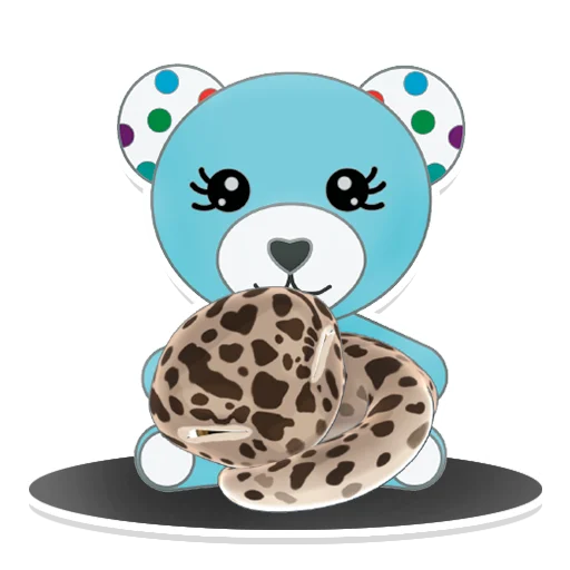 Telegram Sticker «Bruce the Leopard Gecko» 😴