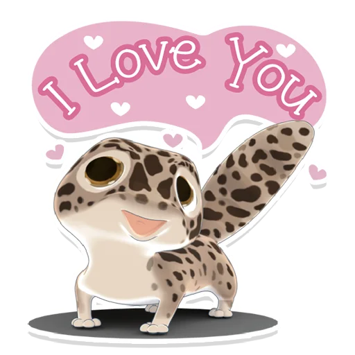 Bruce the Leopard Gecko emoji 😍
