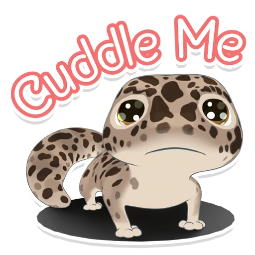 Telegram Sticker «Bruce the Leopard Gecko» 🥺