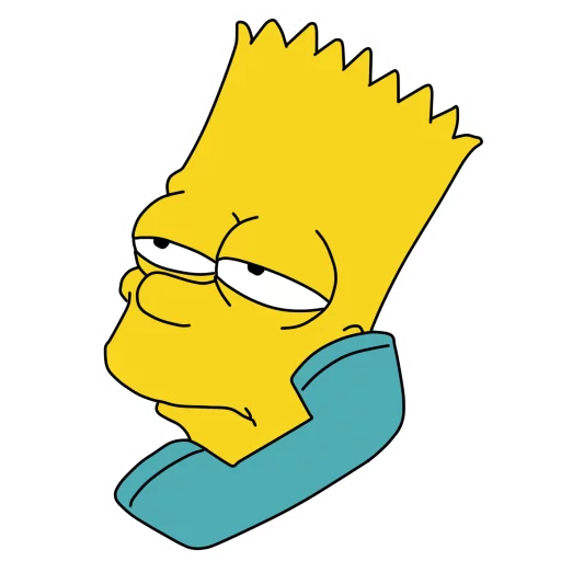 Стикер Telegram «Bart» ☎