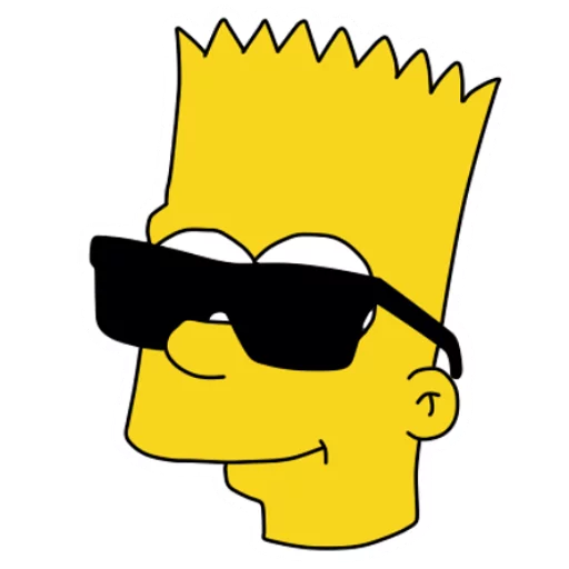 Стикер Telegram «Bart» 😎
