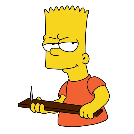 Bart sticker 🔪