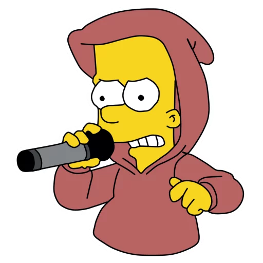 Bart sticker 🎤