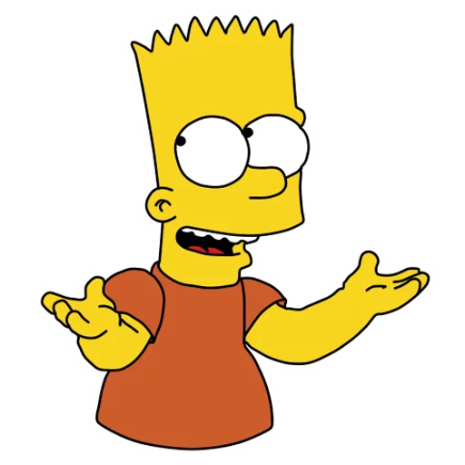 Bart sticker 🤷