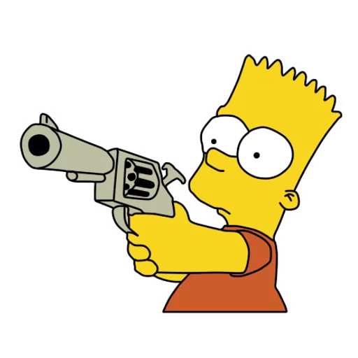 Стикер Telegram «Bart» 🔫